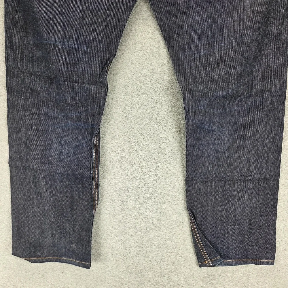 Edwin Jeans Mens Blue Selvedge SK505E Zip Made in Japan Altered Hem Fits 34x28